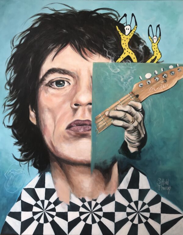 The Rolling Stones Mål: 100 x 80 cm