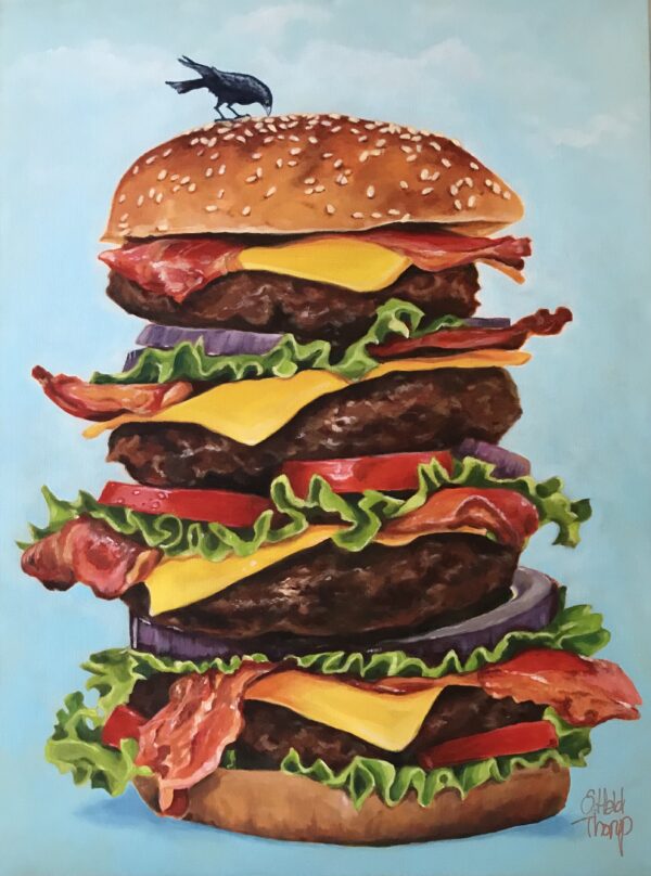 Mega-burger, 80 x 60 cm